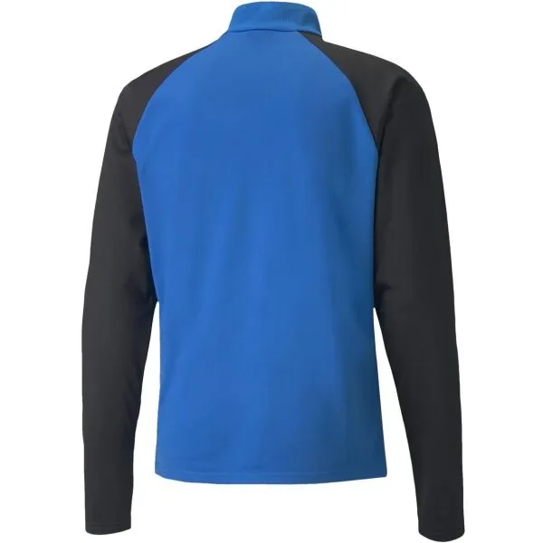 Puma TEAMLIGA 1/4 ZIP TOP Pánska futbalová mikina, modrá, veľkosť