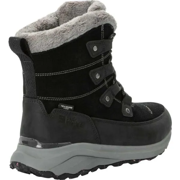 Jack Wolfskin DROMOVENTURE TEXAPORE HIGH W Dámska voľnočasová  obuv, čierna, veľkosť