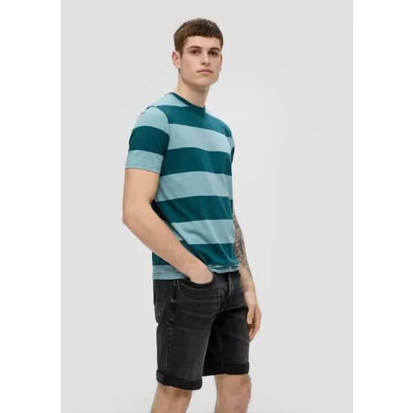 s.Oliver Q/S DENIM TROUSERS Pánske džínsové šortky, čierna, veľkosť