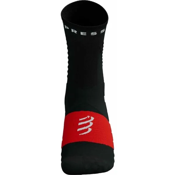 Ponožky na behanie Compressport Ultra Trail Socks v2.0 - black/red