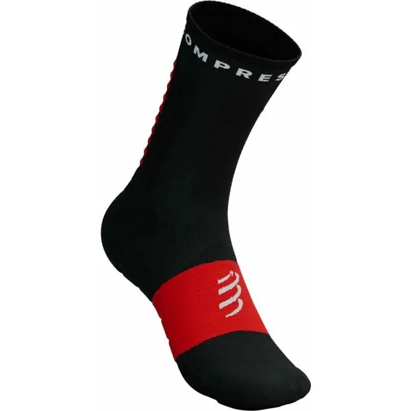 Ponožky na behanie Compressport Ultra Trail Socks v2.0 - black/red