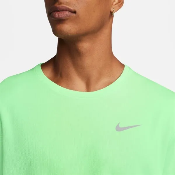 Nike NK DF UV MILER SS Pánske tréningové tričko, svetlo zelená, veľkosť XXL