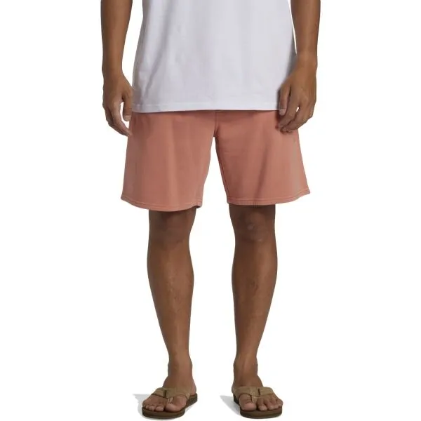 Quiksilver SALT WATER FLEECE SHORT Pánske kraťasy, lososová, veľkosť