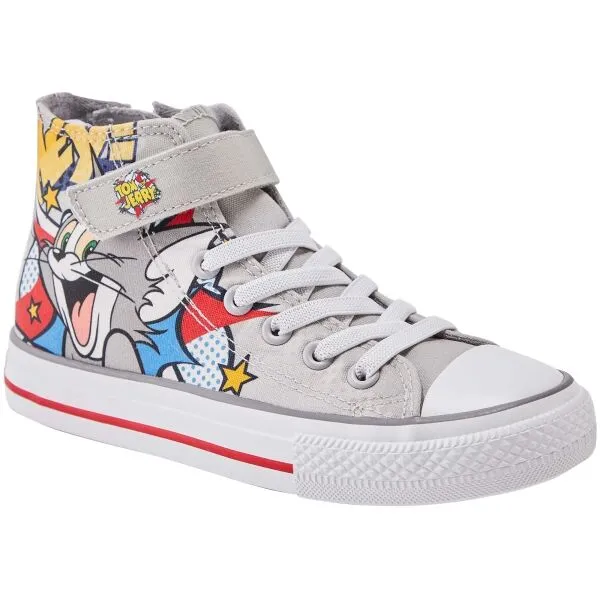 TOM AND JERRY ROBINS TOM&JERRY Členkové detské tenisky, sivá, veľkosť