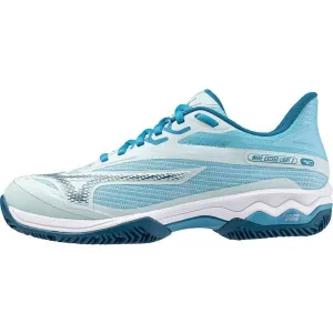 Mizuno WAVE EXCEED LIGHT 2 CC W Dámska tenisová obuv, svetlomodrá, veľkosť 37