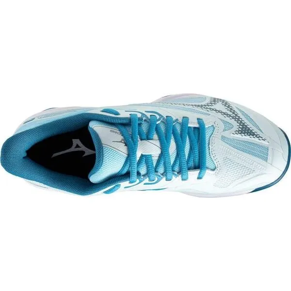 Mizuno WAVE EXCEED LIGHT 2 CC W Dámska tenisová obuv, svetlomodrá, veľkosť 37