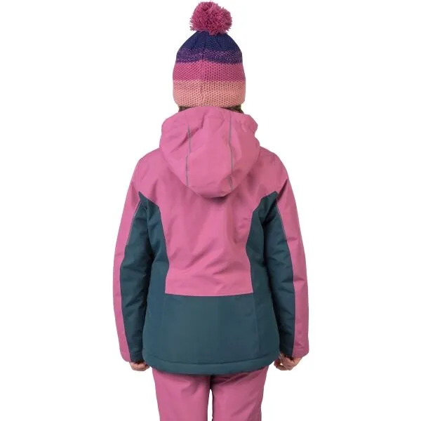 Hannah VALA JR Dievčenská lyžiarska bunda, tmavo zelená, veľkosť