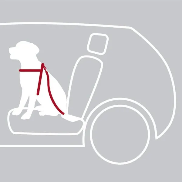 TRIXIE DOG CAR HARNESS S 30-60CM Postroj do auta, čierna, veľkosť