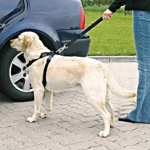 TRIXIE DOG CAR HARNESS S 30-60CM Postroj do auta, čierna, veľkosť