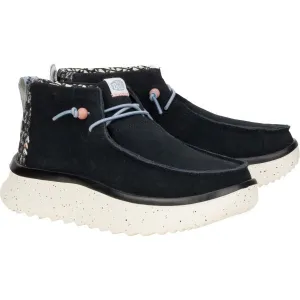 HEY DUDE WENDY PEAK HI SUEDE Dámska voľnočasová obuv, čierna, veľkosť