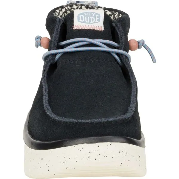 HEY DUDE WENDY PEAK HI SUEDE Dámska voľnočasová obuv, čierna, veľkosť