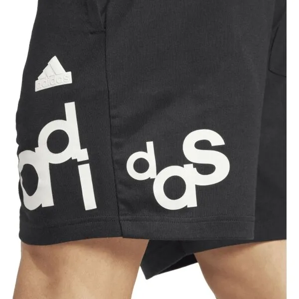 adidas GRAPHIC PRINT Pánske šortky, čierna, veľkosť