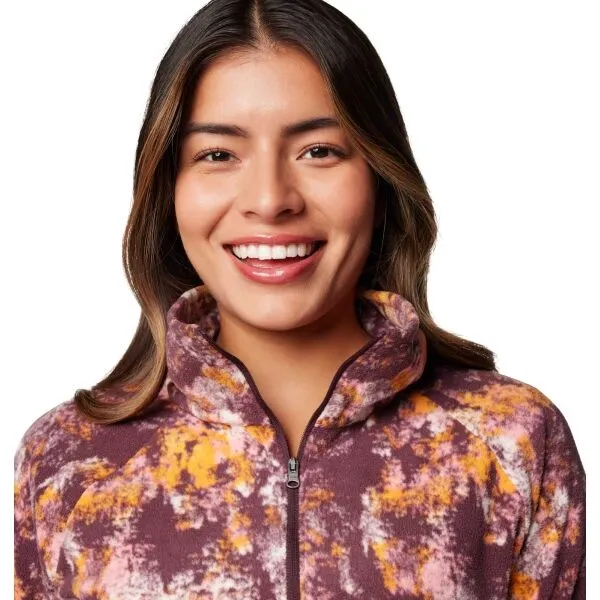 Mikina dámska Columbia Glacial IV Print 1/2 Zip - moonvista timberwild