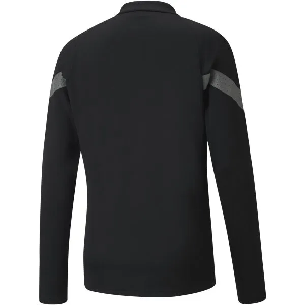 Puma TEAMFINAL TRAINING 1/4 ZIP TOP Pánska športová mikina, čierna, veľkosť