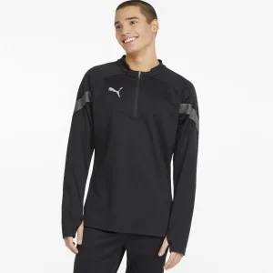 Puma TEAMFINAL TRAINING 1/4 ZIP TOP Pánska športová mikina, čierna, veľkosť