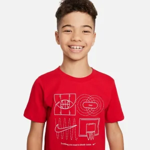 Nike DF TEE CULTURE OF BBALL Chlapčenské tričko, červená, veľkosť