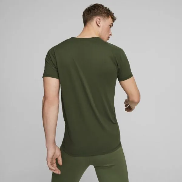 Puma EVOSTRIPE Pánske tričko, tmavo zelená, veľkosť