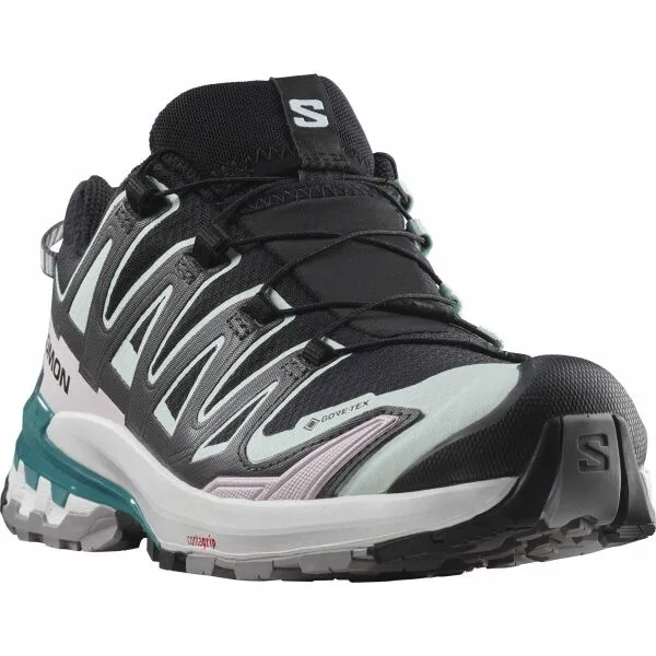 Salomon  Xa Pro 3D V9 GTX Black/Bleached Aqua/Harbor Blue, 42 Dámske topánky