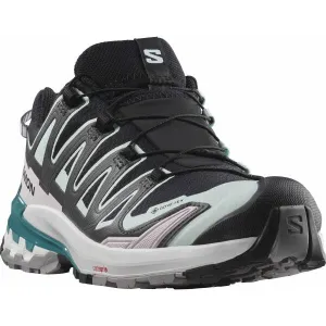 Salomon  Xa Pro 3D V9 GTX Black/Bleached Aqua/Harbor Blue, 42 Dámske topánky
