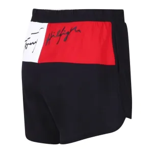 Tommy Hilfiger TRUE TOMMY 2.0-C-HIGH WAIST SHORTS Dámske športové šortky, tmavo modrá, veľkosť