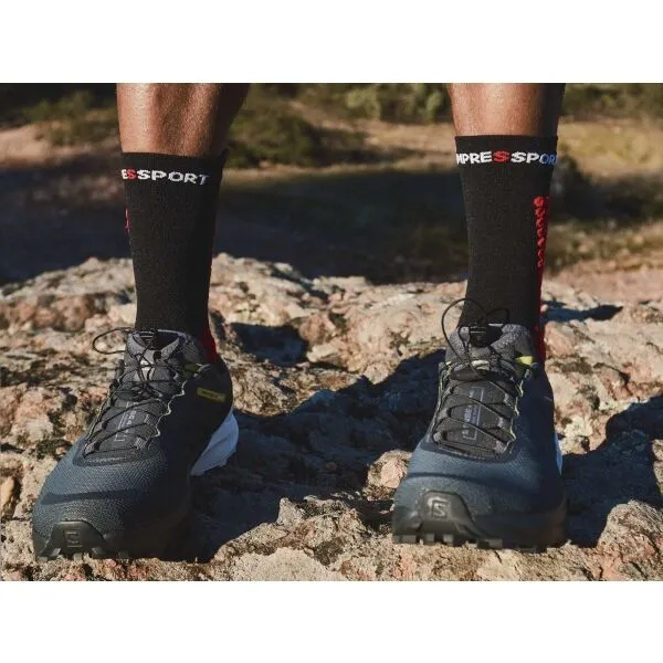 Compressport PRO RACING SOCKS v4.0 TRAIL Bežecké ponožky, čierna, veľkosť