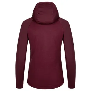 KILPI LAYANA Dámska mikina, vínová, veľkosť