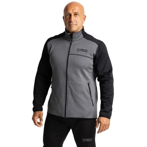 ADVENTER & FISHING THERMO SHIRT Pánska hrejivá mikina Prostrech, sivá, veľkosť