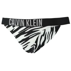 Calvin Klein INTENSE POWER-BRAZILIAN-PRINT Dámske plavkové nohavičky, čierna, veľkosť