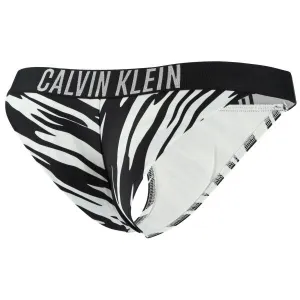 Calvin Klein INTENSE POWER-BRAZILIAN-PRINT Dámske plavkové nohavičky, čierna, veľkosť