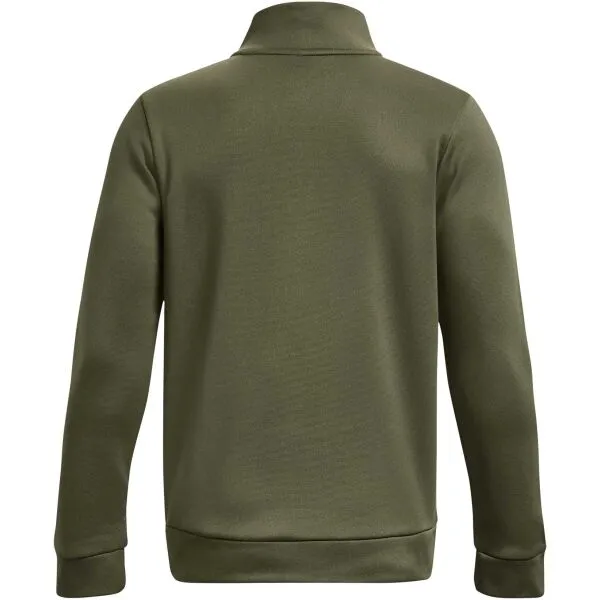 Under Armour ARMOUR FLEECE 1/4 ZIP Chlapčenská mikina, khaki, veľkosť XL