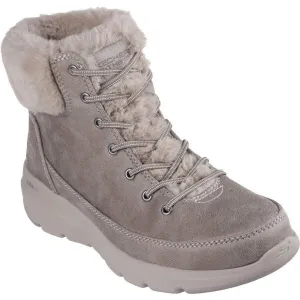 Dámske členkové zimné topánky SKECHERS Glacial Ultra taupe