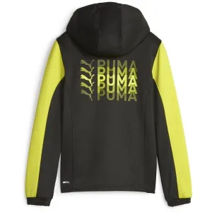 Puma FIT FULL-ZIP DK Chlapčenská bunda, čierna, veľkosť