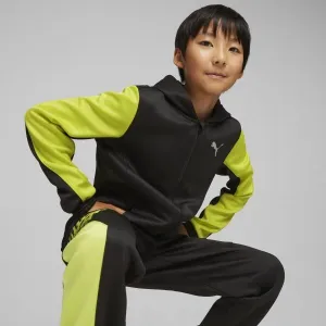 Puma FIT FULL-ZIP DK Chlapčenská bunda, čierna, veľkosť