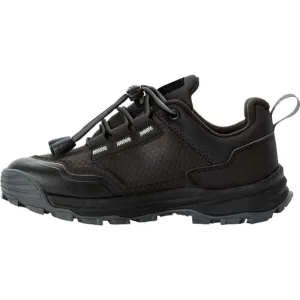 Jack Wolfskin CYROX TEXAPORE LOW K Detská turistická obuv, čierna, veľkosť