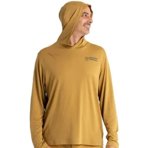 ADVENTER & FISHING UV HOODED Pánske funkčné UV tričko, žltá, veľkosť