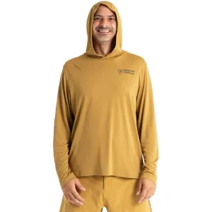 ADVENTER & FISHING UV HOODED Pánske funkčné UV tričko, žltá, veľkosť