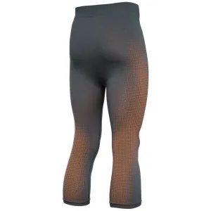 Odlo BL BOTTOM 3/4 PERFORMANCE WARM ECO Pánske funkčné trojštvrťové nohavice, tmavo sivá, veľkosť
