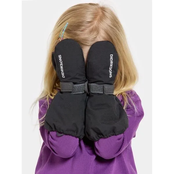Rukavice detské Didriksons Biggles Mittens - black