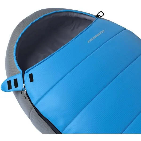 Crossroad MANAM XL Spací vak, modrá, veľkosť 210 cm - ľavy zips
