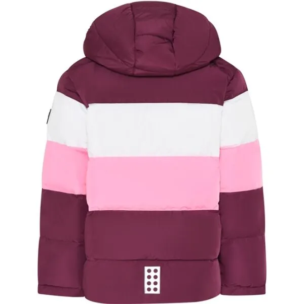 LEGO&reg; kidswear LWJIPE 705 JACKET Dievčenská zimná bunda, vínová, veľkosť