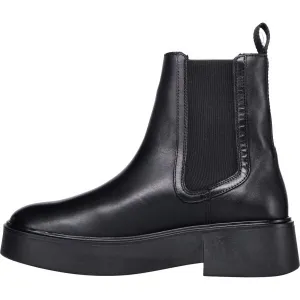 Tommy Hilfiger MINIMAL LEATHER CHELSEA LOGOTAPE Dámska členková obuv, čierna, veľkosť