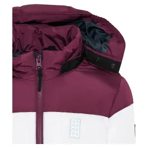 LEGO&reg; kidswear LWJIPE 705 JACKET Dievčenská zimná bunda, vínová, veľkosť
