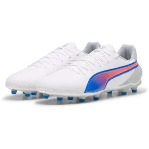 Puma KING MATCH FG/AG Pánske kopačky, biela, veľkosť 46