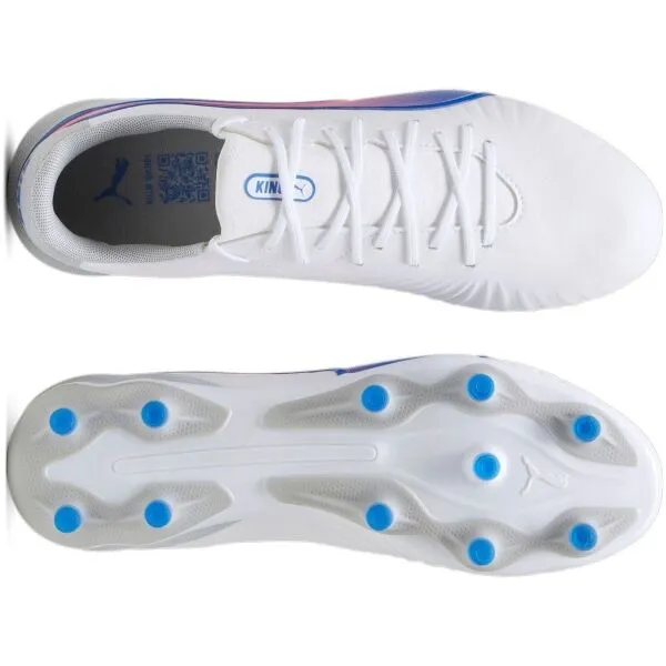 Puma KING MATCH FG/AG Pánske kopačky, biela, veľkosť 46