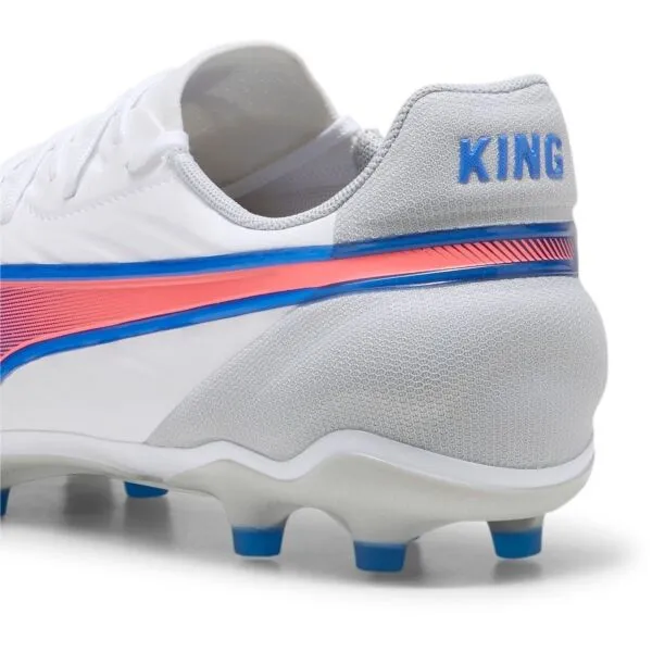 Puma KING MATCH FG/AG Pánske kopačky, biela, veľkosť 46