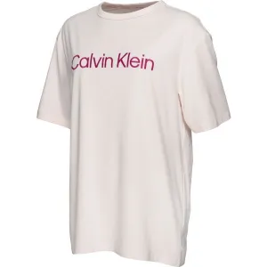 Calvin Klein S/S CREW NECK Dámske pyžamové tričko, biela, veľkosť