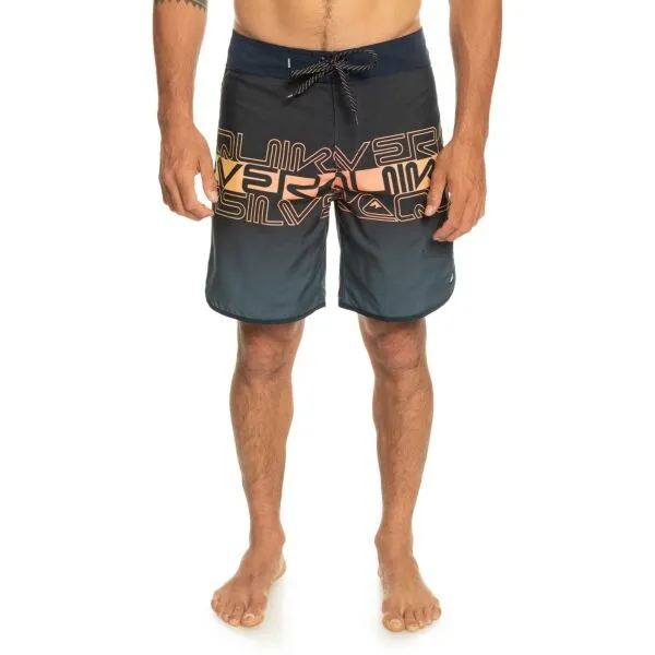 Quiksilver EVERYDAY SCALLOP 19 Pánske plavkové šortky, tmavo modrá, veľkosť