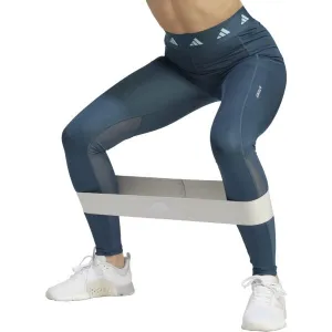 adidas TF STASH 1/1 L Dámske tréningové legíny, tmavo modrá, veľkosť