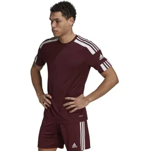adidas SQUAD 21 JSY SS Pánsky futbalový dres, vínová, veľkosť