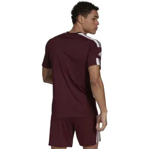 adidas SQUAD 21 JSY SS Pánsky futbalový dres, vínová, veľkosť